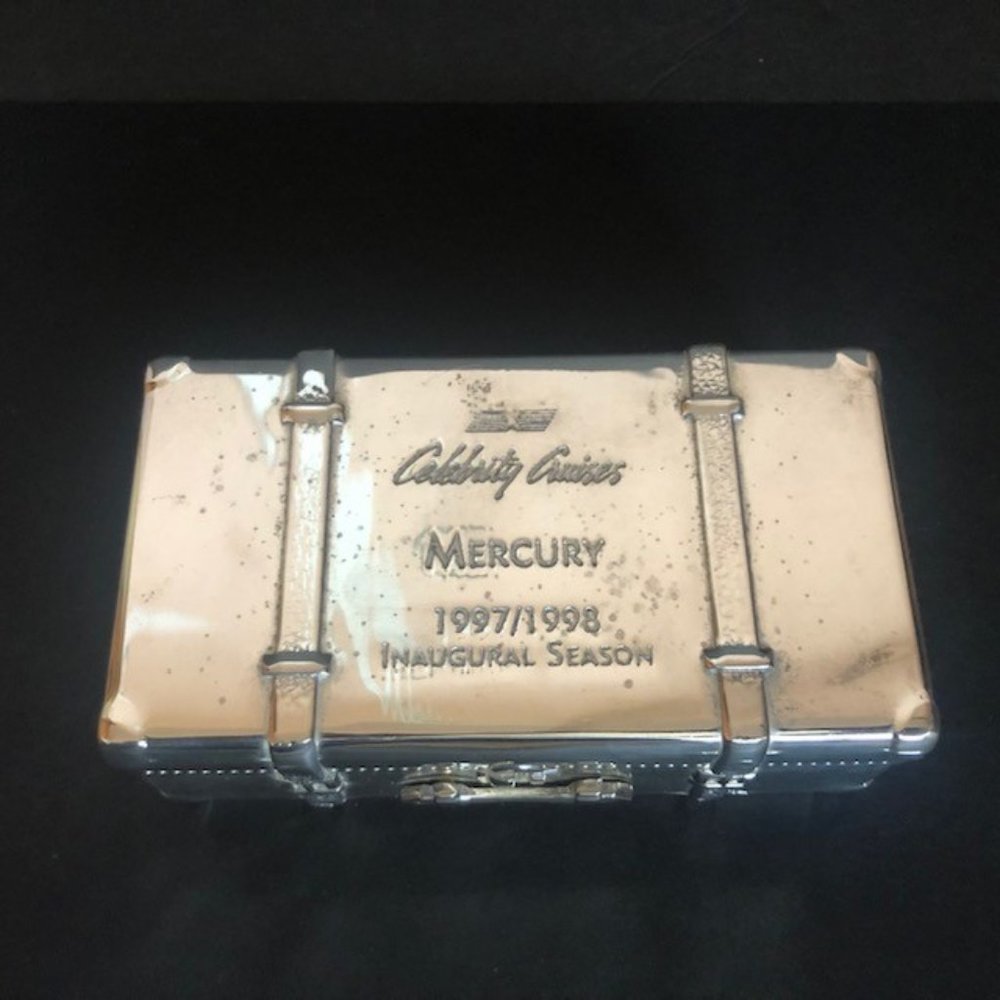 CELEBRITY CRUISES Mercury ship  1997 Inaugural silver box